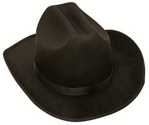 Jacobson Hat Company Childs Felt Black Cowboy Hat with Light-Up Tiara