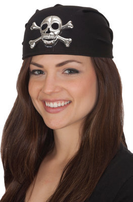 Jacobson Hat Company Pirate Headwrap Bandana Black for sale online 