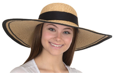 6 inch brim sun hat